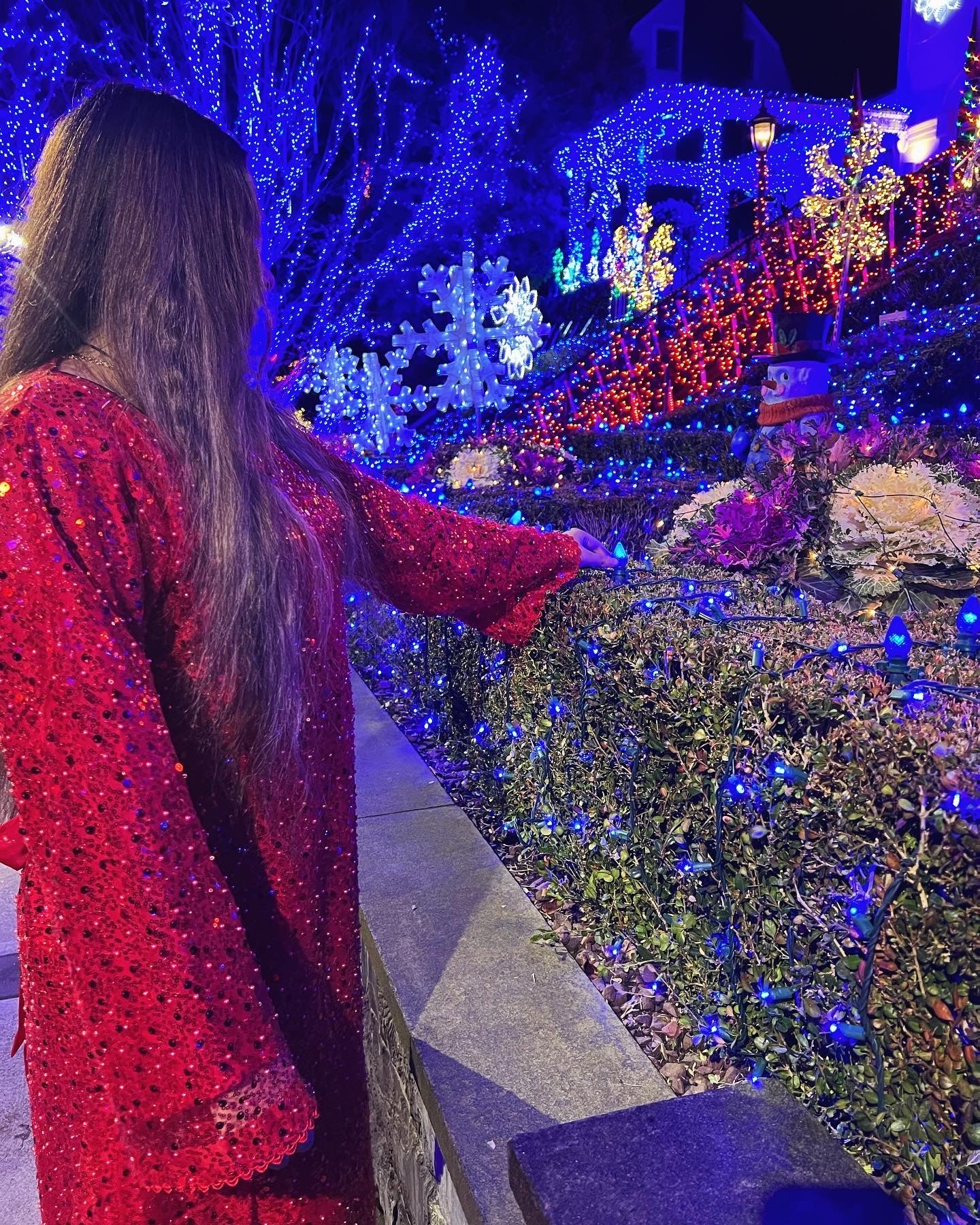 Embellished Ruby Red Abaya
